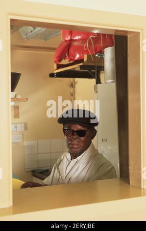 Ristorante giamaicano a Tottenham North London 1981 Foto Stock