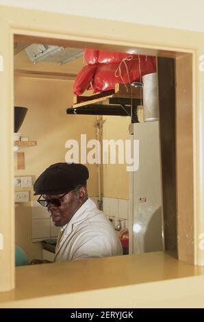 Ristorante giamaicano a Tottenham North London 1981 Foto Stock