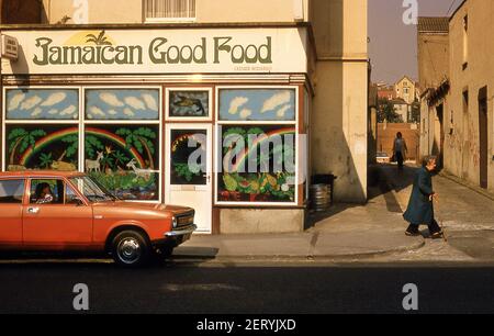 Ristorante giamaicano a Tottenham North London 1981 Foto Stock