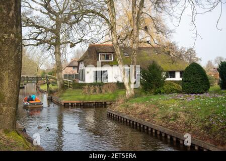 Giethoorn, Weerribben, Olanda Foto Stock