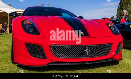 Ferrari 599 GTO in mostra al Concours d’Elegance tenuto A Blenheim Palace il 26 settembre 2020 Foto Stock