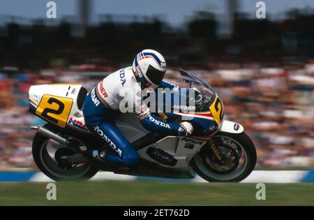 Wayne Gardner (AUST), Honda 500, GP di Germania 1987, Hockenheim Foto Stock