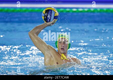 Centro Federale delle piscine, Roma, Italia, 01 Mar 2021, CC Ortigia durante il turno preliminare II - Jug Adriatic vs CC Ortigia, LEN Cup - Champions League Waterpolo match - Foto Luigi Mariani / LM Foto Stock