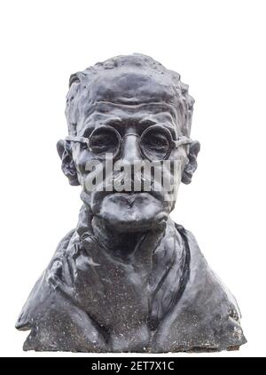 James Joyce busto. Scolpito da Marjorie Fitzgibbon. St Stephen Green, Dublino, Irlanda Foto Stock