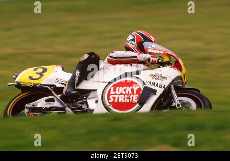 Randy Mamola (USA), Yamaha 500, GP del Belgio 1986, Spa Francorchamps Foto Stock