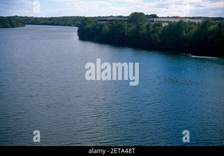 Austin, Texas, USA, fiume Colorado Foto Stock