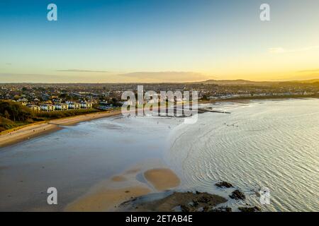 Ballyholme spiaggia vicino Bangor in Irlanda del Nord Foto Stock