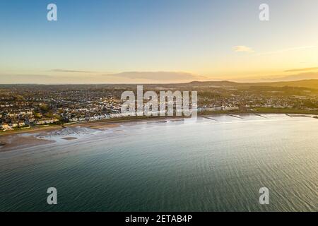 Ballyholme spiaggia vicino Bangor in Irlanda del Nord Foto Stock