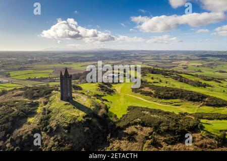 Scrabo Tower vicino a Newtownards in Irlanda del Nord Foto Stock