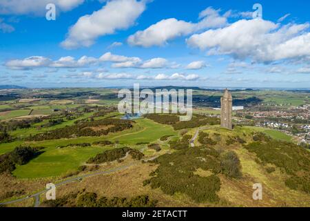 Scrabo Tower vicino a Newtownards in Irlanda del Nord Foto Stock