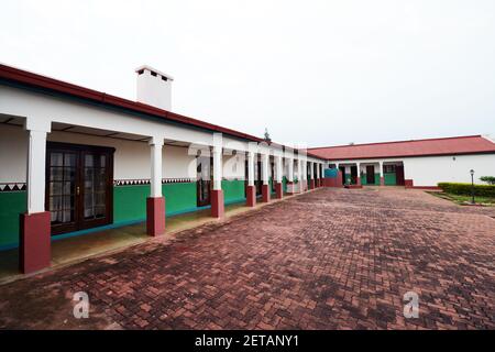 Il palazzo del re Mutara Rudagigwa del 1931 funge da galleria di musseum, Huye Ruanda. Foto Stock