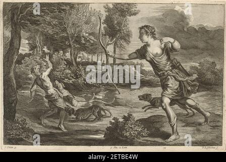 Peter van Lisebetten - morte di Actaeon SVK-SNG.G 11965-74. Foto Stock