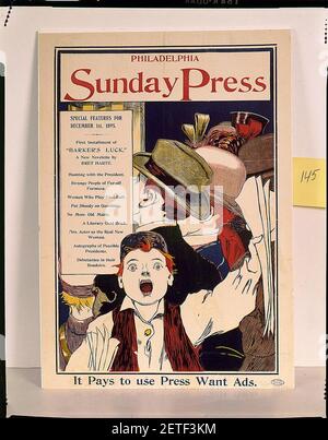 Philadelphia Domenica Press-Special caratteristiche per il 1 ° dicembre 1895 - Brill. Foto Stock