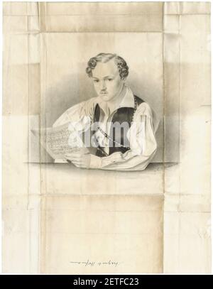 Philipp August Joseph Hoffmann (1807 bis 1883) Georg Büchner 1833 full. Foto Stock