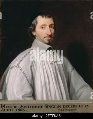 Philippe de Champaigne - Antoine Singlin Foto Stock