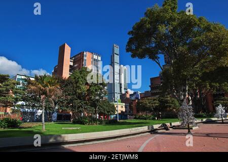 Il parco Gabriel Garcia Marquez a Bogotà, Colombia, Sud America Foto Stock