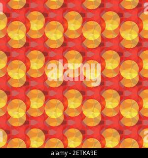 motivo vettoriale senza giunture rosso e arancione casuale Illustrazione Vettoriale