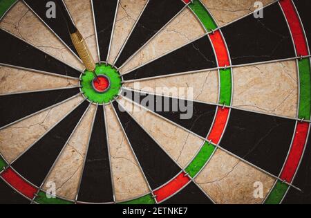 DART nel bersaglio, bullseye. Foto Stock