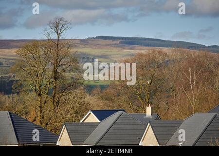 Clitheroe Waddington Road Ribble Valley in Lancashire Foto Stock