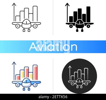 Icona analisi aeronautica Illustrazione Vettoriale