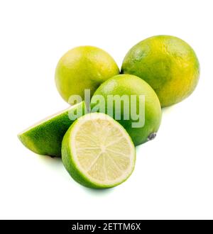 Agrumi isolati su bianco. Foto di alta qualità. Foto Stock