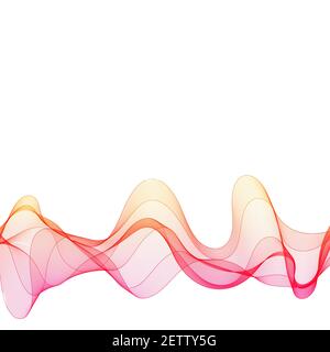 Onda astratta colorata. Immagine di sfondo per banner Foto Stock