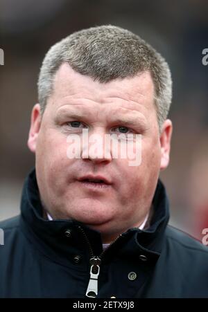 File photo datato 15-03-2018 del Trainer Gordon Elliott. Data di emissione: Martedì 2 marzo 2021. Foto Stock