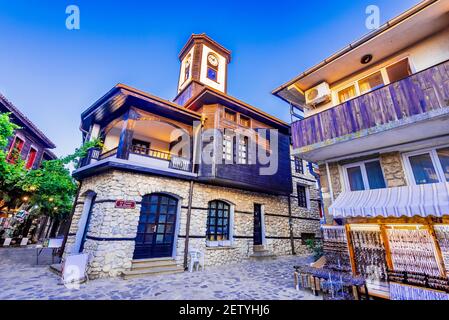 Nesebar, Bulgaria. Mesembria antica città sulla costa del Mar Nero provincia di Burgas. Foto Stock