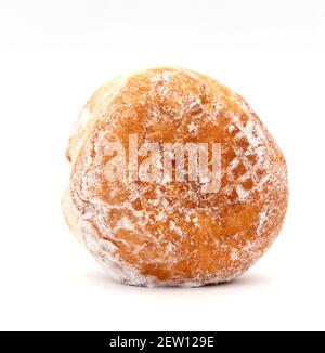 Jam Donut su sfondo bianco Foto Stock