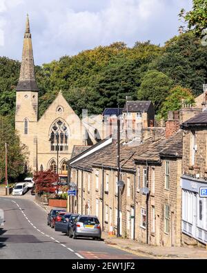 Palmerston Street, Bollington, Cheshire Foto Stock