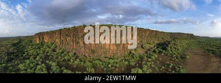 Kenya, intorno al lago Baringo, Rift Fault (vista aerea) Foto Stock