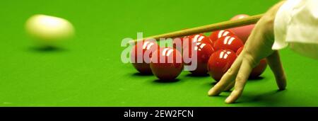 WORLD SNOOKER CHAMPS A SHEFFIELD 24/4/2003 FOTO DAVID ASHDOWN Foto Stock