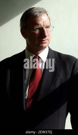 IL NUOVO PRESIDENTE DEL GRUPPO FERROVIARIO GEOFFREY HOWE.5/3/02 PILSTON Foto Stock