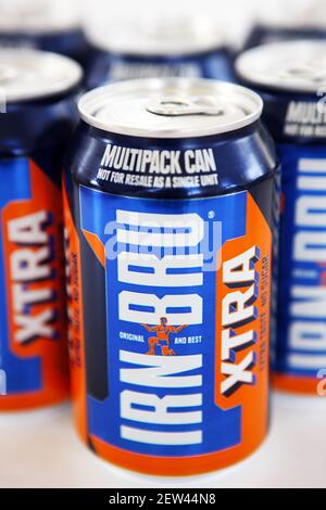 IRN Bru xtra senza aggiunta di zucchero Foto Stock