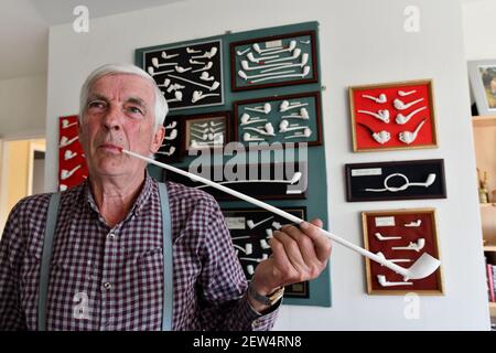 Chiave Rex del produttore di tubi di argilla Foto Stock