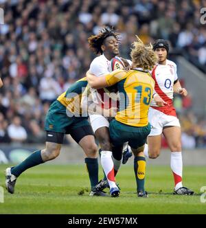 INGHILTERRA V AUSTRALIA A TWICKENHAM. 15/11/2008. paul Sackey IMMAGINE DAVID ASHDOWN Foto Stock