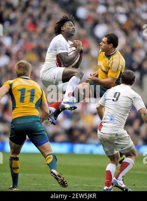 INGHILTERRA V AUSTRALIA A TWICKENHAM. 15/11/2008. PAUL SACKEY. IMMAGINE DAVID ASHDOWN Foto Stock