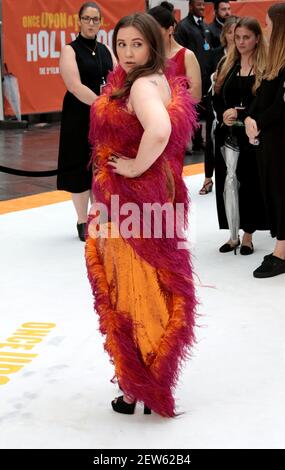 30 luglio 2019 - Londra, Inghilterra, Regno Unito - una volta a Hollywood UK Premiere Photo Shows: Lena Dunham Foto Stock