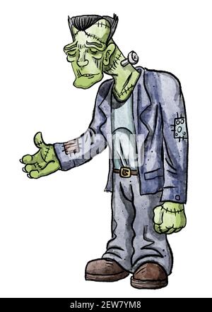 horror halloween illustrazione arte Foto Stock