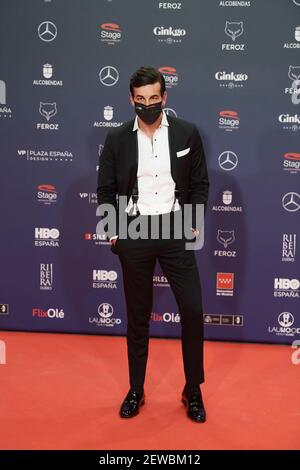 2 marzo 2021, Madrid, Madrid, Spagna: Mario Casas partecipa al Feroz Awards 2021 - Red Carpet al VP Plaza Espana Design Hotel il 2 marzo 2021 a Madrid, Spagna (Credit Image: © Jack Abuin/ZUMA Wire) Foto Stock