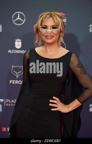 2 marzo 2021, Madrid, Madrid, Spagna: Isabel Torres partecipa al Feroz Awards 2021 - Red Carpet al VP Plaza Espana Design Hotel il 2 marzo 2021 a Madrid, Spagna (Credit Image: © Jack Abuin/ZUMA Wire) Foto Stock