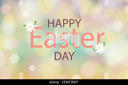 Congratulazioni per la Pasqua ortodossa, bokeh sfondo - Vector illustrazione Illustrazione Vettoriale