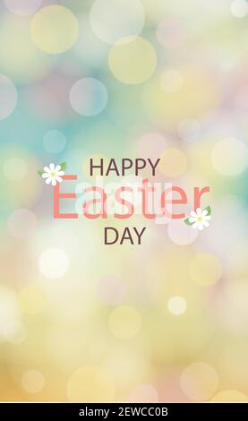 Congratulazioni per la Pasqua ortodossa, bokeh sfondo - Vector illustrazione Illustrazione Vettoriale