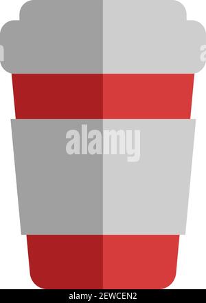 Caffè di polizia, illustrazione, vettore su sfondo bianco. Illustrazione Vettoriale