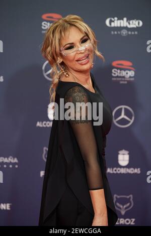 2 marzo 2021, Madrid, Spagna: ISABEL TORRES partecipa al Feroz Awards 2021 - Red Carpet al VP Plaza Espana Design Hotel. (Immagine di credito: © Jack Abuin/ZUMA Wire) Foto Stock