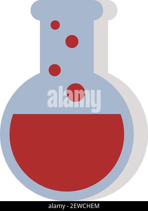 Classe di scienza, illustrazione, vettore su sfondo bianco. Illustrazione Vettoriale