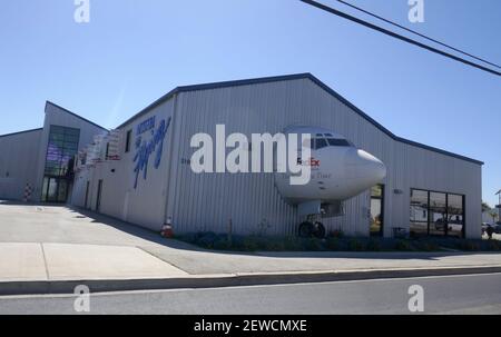 Santa Monica, California, USA 2 marzo 2021 UNA visione generale dell'atmosfera Museo del volo all'aeroporto di Santa Monica durante Coronavirus Covid-19 Pandemic il 2 marzo 2021 a Santa Monica, California, USA. Foto di Barry King/Alamy Stock foto Foto Stock