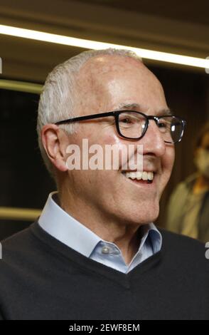 Exclusive - il proprietario dell'Olympique de Marseille (OM) Frank McCourt dà un'intervista sulla stazione radio RMC a Marsiglia, Francia. Foto di Patrick Aventurier/ABACAPRESS.COM Foto Stock