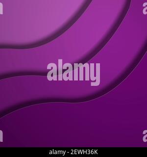 Sfondo astratto con moderne onde viola. Splendido concetto di banner viola Foto Stock