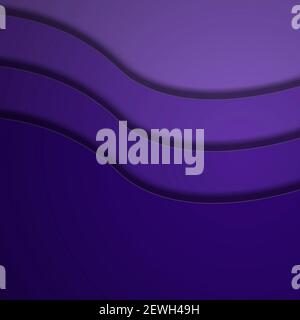 Sfondo astratto con illustrazione delle onde moderne viola Foto Stock